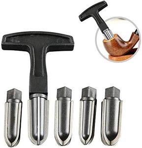 Scotte 5 pieces tobacco pipe reamer tool & tobacco pipe cleaners