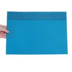 35x25cm Heat Insulation Silicone Pad Soldering Repair Maintenance Platform Blue - axGear