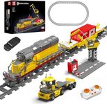 Mould King 12027 Technik EMD SD40-2 Diesel Locomotive Train Building Block Model, 1170 Pieces Rail Train with Motor, Remote Controlled Train Building Kit for Kids Age 8+/Adult Collections Enthusiasts