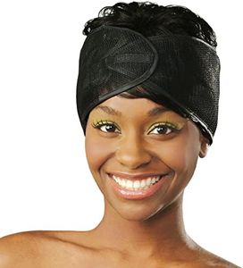 DONNA Mesh Wrap 1pc HEADBAND, Silk Wraps, Mesh Wrap for Women’s Hair, Face Wash, Makeup Hair Accessories Headbands (BLACK)