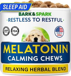 (MAX Strength) Melatonin for Dogs to Sleep & Anxiety Aid - Medium & Small Breeds - 6mg Doggie Sleeping Pills - 120 Treats