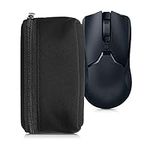 kwmobile Neoprene Case Compatible with Universal Gaming Mouse - Case for Mouse Soft Pouch Carry Bag - Black