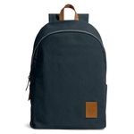 DailyObjects Pedal Everyday Casual Laptop Backpack Compatible with upto 14inch Laptop| Travel Backpack for Women-Men| Daypack| Made of Durable Canvas Material| Zippered Compartments with Pockets| Navy