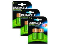 Duracell Rechargeable C Size Batteries--Pack of 6