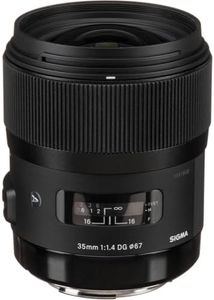 Sigma 4340954 35mm f/1.4 DG HSM Art for Canon, Black