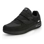 KWUKOTY Men's Diabetic Shoes | Adjustable Sneakers | Lace-Free | Plantar Fasciitis/Edema/Swollen Feet/Bunions | Wide Black Size 12