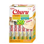 Churu by INABA Cat Treat - Chicken Variety Box - 1 Pack (20 x 14g total) / Soft & Creamy Cat Treat, Delicious & Healthy Snack, Purée Food Topper, Natural, Grain Free