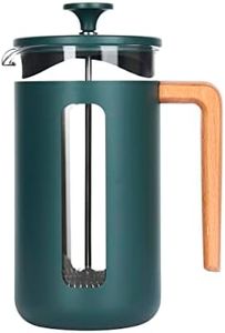 La Cafetière Pisa Stainless Steel Cafetière, 8 Cup French Press, Green, Gift Boxed