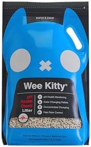Rufus & Coco Wee Kitty pH Health Check Cat Litter | Tofu-Based | Colour-Changing Pellets for Urinary Health | Flushable, Clumping, Odour Control, Low Dust, Eco-Friendly | 4kg/8L