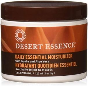 Desert Essence Daily Essential Facial Moisturizer - 4 Fl Ounce - Pack of 3 - Jojoba Oil - Aloe Vera - Prevents Acne - Soft Radiant Skin - Geranium Essential Oil for Natural Fragrance - For Normal Skin