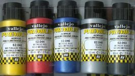 Vallejo Premium Color 60 ml Metallic Color Paint (Pack of 5)