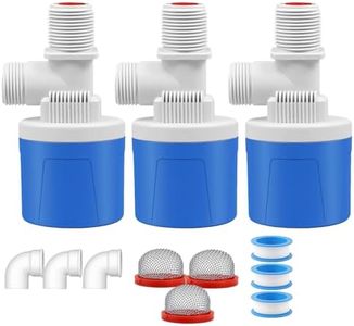 LAGWIUY 3PCS Automatic Water Level Control Valve, 3/4" Top Inlet Shut Off Float Valve for Water Tank, Pool, Livestock, Troughs