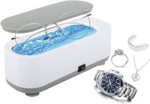Calyrex Ultrasonic Jewelry Cleaner, Portable and Low Noise Ultrasonic Machine for Jewelry, Ring, Earrings, Necklace, Silver, Retainer, Eyeglass, Watches, Coins, Razors