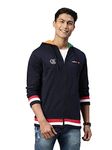 TVS Racing Sweatshirt-Premium 100% Compact Cotton French Terry-Stylish and Comfortable Sweatshirt for Men-Black Sweatshirt for Men with Ribbed Bottom and Cuff-Easy to Wear & Wash-(Navy Blue-L)
