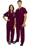 BSF Uniforms Women's Cotton Maroon Medium Size Uniform for Surgeons, Doctors, Nurses, Receptionists, and Corporate Staff (Scrub Dress, OT Dress)