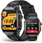 SOUYIE Military Smart Watch for Men Answer/Make Call, 2.02" Outdoor Sport Smartwatch with Flashlight, Heart Rate Blood oxygen Blood Pressure Sleep, 100+ Sport Modes Fitness Tracker for Android and iOS