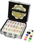 CHH 2520MT-AL Double 12 Numeral Pro Size Mexican Train and Chicken Domino Set