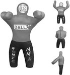 DALLX Kids Grappling Dummy for Fitness Training Practice Wrestling Judo Karate MMA Punching Dummy for Kids Jiu-Jitsu - UNFILLED (Grey, 40")