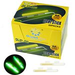 QualyQualy Clip-On Fishing Glow Sticks for Pole, Fishing Lights for Rods, Fishing Pole Light Sticks Bulk Kit Fishing Rod Tip Lights for Night Fishing20pcs/100pcs