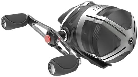 Zebco Bullet Spincast Fishing Reel, Size 20 Reel, Fast 28.9 Inches Per Turn, 5.8:1 Gear Ratio, Durable All-Metal Construction, Solid-Brass Pinion Gear, Pre-spooled with 6 lb Zebco Fishing Line, Black