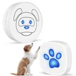 Whimsii Dog Doorbell, Wireless Ring Bell to Go Outside, IP55 Waterproof Buttons, 55 Melodies, 4 Volume Levels & 950ft Range (White, 1 Reciever 1 Transmitter)