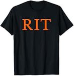 Rochester Institute of Technology RIT Orange Type T-Shirt