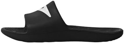 Speedo Women's Slides | Pool Sliders | Beach Footwear, Logo Black, 6 UK