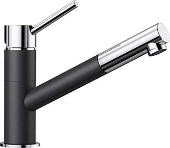 BLANCO KANO-S – 525038 – Mitigeur Bicolore pour La Cuisine – avec Bec Extractible – Chrome / Gris