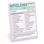 1-Count Knock Knock Apology Nifty Note, Sorry Memo & Apology Note Checklist Pad (Pastel), 4 x 5.25-inches