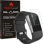 TECHGEAR® Fitbit Surge Glass Edition Genuine Tempered Glass Screen Protector Guard Cover - for Fitbit Surge Smart Watch Tracker