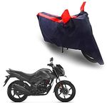 Oshotto Dust Proof Double Mirror Pocket Taffeta Bike Body Cover Compatible with Honda CB Unicorn (Red, Blue)