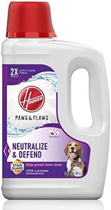 Hoover Premium 2-Pack Paws & Claws Deep Cleaning Carpet Shampoo with Stainguard, Concentrated Machine Cleaner Solution for Pets, 64oz Formula, AH30925, White