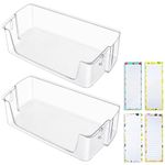 [2 PACK] Upgraded DA97-20984A Refrigerator Door Bin for Samsung Refrigerator Door Shelf Replacement RF27T5241SR RF27T5201SR RF28T5001SR RF28T5021SR Door Shelf Parts,DA63-09775A Fridge Right Door Bin