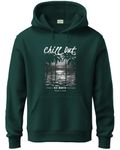 ADRO Printed Hoodie for Men, 320 GSM Soft Cotton Hoodie, Long Lasting Print, Warm Hoodie for Winter | Mens Hoodies | Mens Sweatshirt|H24-CHILL-GRN-L Green