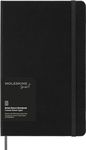 Moleskine Smart Notebook, Smart Writing System, Digital Notepad with Hard Cover, Ruled Pages and Elastic Closure, Size Large 13 x 21 cm, Colour Black