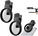52mm Clip-On CPL Phone Camera Lens Filter Kit, 2025 Upgrade Ultra Slim Phone Multi-Coated CPL Lens Filter, Circular Polarizer Polarizing Filter Compatible with All Smartphones (2PCS)