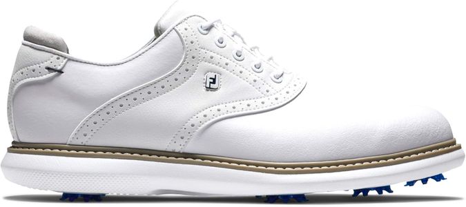 FootJoy Men’s Traditions Golf Shoes, White – Size 11 UK