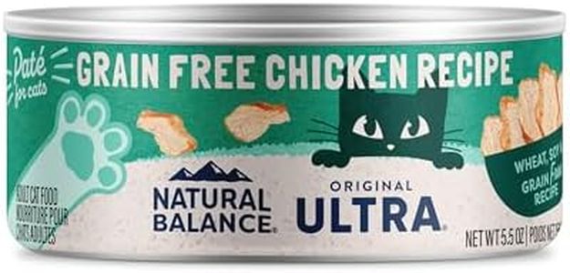 Natural Balance Original Ultra Grain Free Adult Wet Canned Cat Food, Chicken Recipe, 5.5 Ounce (Pack of 24)