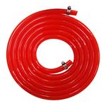 Homebrewing Kit CO2 Gas Line - Brand Luckeg Including Gas Hose 5/16 inch ID, 9/16 inch OD,10ft Length, 2 PCS Stainless Steel Worm Clamp, Used for Beer Keg, Beer Kegerator, Quality Guarantee