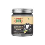 Apollo Noni Activated Charcoal Teeth Whitening Powder Dant Manjan | Enamel Safe Teeth Whitener Removes Stains Restore Your Smile & Gives Fresh Breathe Remove Plaque for Long Lasting Freshness | 50g