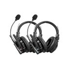 SYNCO Xtalk XMax2 Full-Duplex Wireless Intercom System with 2 Double-Ear Headsets (2.4 GHz) Random Master Device Design for Team Communication,Movie Shoot,Live Show Stage Performance (2PCS)