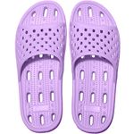 Shower Slippers for Women Men Quick-Drying Shower Shoes Anti-Slip Bathroom Slippers Swimming Pool Beach Sliders Summer Sandals Purple 7.5 UK