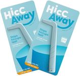 HICCAWAY Hiccup Straw - Stops Hiccups Naturally & Fast - As Seen On Shark Tank - Clinically Proven Relief for All Ages, Children & Adults - Safe, Lightweight, & Reusable Pink 2 Pack (2 Pack (Light Blue))