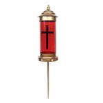 Cemetery Memorial Lights for Grave Memorial Candles for Loss of Loved One Grave Decor with Cemetery Candle Grave Lights with Cross