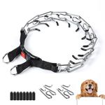 Collar, Dog Training Collar, Collars for Dog Training, Adjustable Durable Thick Prong Collars Dogs Anti Bark Collars for Large Medium Small Dogs Outdoor Trainings