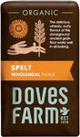 Doves Farm Spelt Wholemeal Flour 1kg - Organic, Stoneground, High-Fiber Spelt Flour for Baking