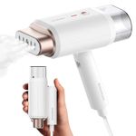 Newbealer Clothes Steamer, Portable Handheld Steamer for Clothes, 20s Fast Heat Up, 1200W 180ml Detachable Water Tank, Horizontal & Vertical Steaming for Home & Travel