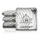 CornholeAce Legendary - White (Set of 4 Bags) - Professional Cornhole Bags - ACE Pro Stamped