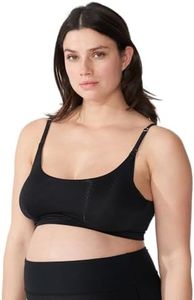 Bodily Everything Bra. Wireless Maternity & Nursing Bra for Pregnancy & Breastfeeding. InStyle's Best Maternity Bra. S-XL. Black