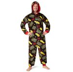 Only Fools and Horses Adult Onesie for Men - Cosy Hooded Fleece Onesies For Men M-3XL Lounge Wear - Funny Gifts for Him (Multicolor, 3XL)